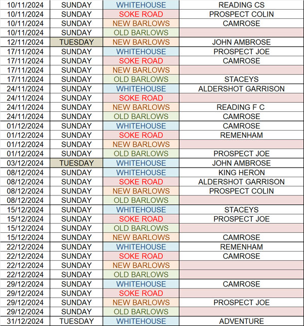 2024 Bookings